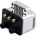 Drag Specialties 2102-0415 Chrome 3 Ohm Electronic Single Fire Ignition Coil