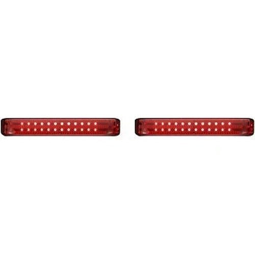 Custom Dynamics Chrome RedLED Sequential Low-Profile Bagz™ Saddlebag Lights