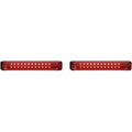 Custom Dynamics Chrome RedLED Sequential Low-Profile Bagz™ Saddlebag Lights