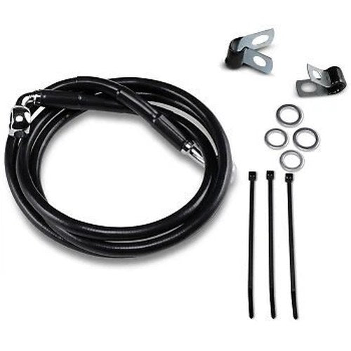 Drag Specialties 1741-2552 +4" Extended Length Black Vinyl Front Brake Line Kit