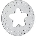 Drag Specialties 1710-1063 Polished Drilled Rear Brake Rotor for Touring 86-99