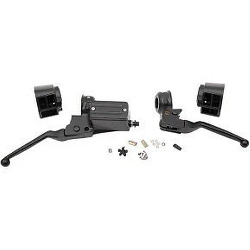 Drag Specialties 0610-2148 Matte Black Handlebar Control Kit 11/16" Dual Disc