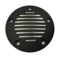 V-Twin 42-1145 Black Grooved Polished Timer Points Cover for Harley Twin Cam