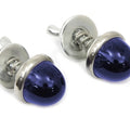 V-Twin 37-0936 License Plate Reflector Set Blue Glass for Motorcycles