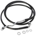 Drag Specialties 1741-4506 Extended Length Black Vinyl Brake Line Kit +4"