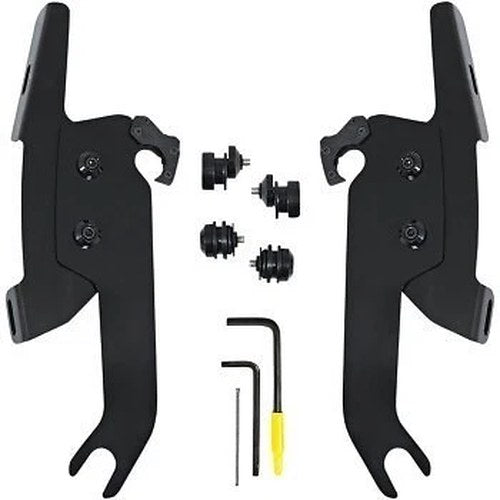 Memphis Shades Black Trigger Lock Fats/Slim Windshield Mount Kit for 18-21 Flsl