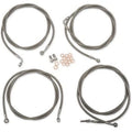 LA Choppers LA-8054KT-16 Standard Stainless Braided Cable/Brake Line Kit