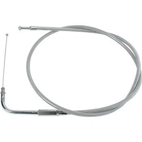 Drag Specialties 0650-0300 Stainless Braided Throttle Cable 04-07 Flhrs