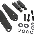 Pair Black Highway Foot Peg Mount Kit for 91-17 Harley Dyna Fxd