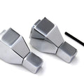 V-Twin 44-0251 Chrome Pyramid Rear Axle Adjuster Blocks Kit for Sportster 97-03