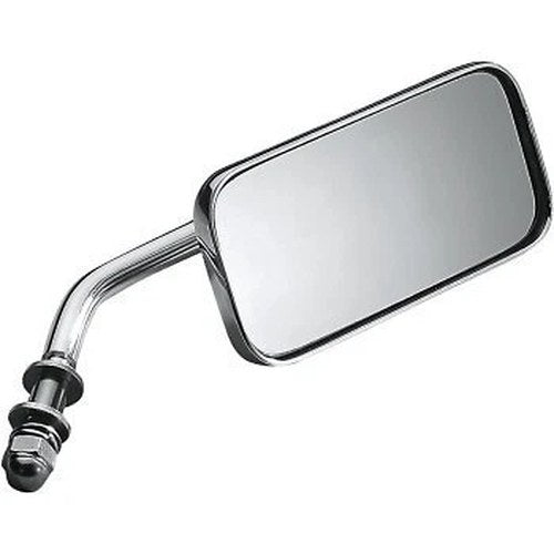 Drag Specialties Chrome 2" x 4.25" Rectangular Mirror for Harley (Sold Each)