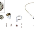 V-Twin 40-9966 Chrome Rocker Box Oil Pressure Gauge Kit for 91-03 Sportster