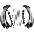 Ciro 45251 Black Fang Headlight Bezel with LED Lights for 15-23 Road Glide