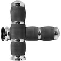 Avon IN-TO-AIR-90-CH Chrome 3-Ring Air Cushioned Hand Grips for Indian