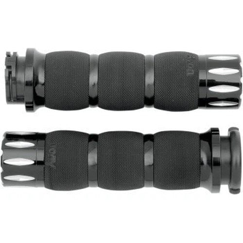 Avon Grips AIR-90-ANO-RIV Black Rival Air Cushioned Grips for Cable Op Throttle