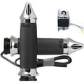Avon Grips CC-85-CH-S-F-HT Chrome Spike Custom Contour Heated Grips for Tbw