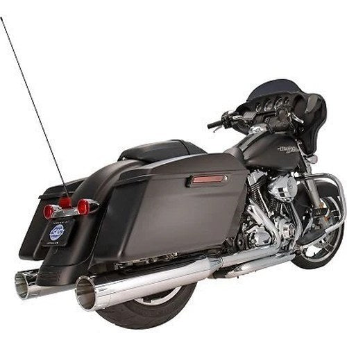 S&S 4.5" MK45 Performance Mufflers Chrome w/ Chrome Tracer for 95-16 Touring
