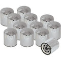 S&S Chrome Oil Filter 12-Pack for 84-98 Evo Big Twin