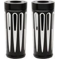 Arlen Ness 20-029 Black Deep Cut +2" Aluminum Fork Boot Covers