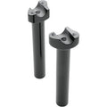Drag Specialties Black 8" Straight Handlebars Risers for 1" Harley Application