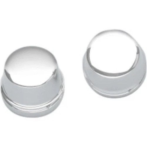 Drag Specialties 0309-0217 Chrome Front 1" Axle Nut Covers Harley Dyna Flht Flt