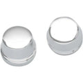 Drag Specialties 0309-0217 Chrome Front 1" Axle Nut Covers Harley Dyna Flht Flt