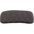 Drag Specialties Red Diamond Chopped Tour-Pak Backrest Pads for Harley