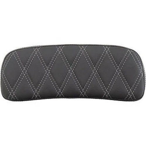 Drag Specialties Silver Diamond Chopped Tour-Pak Backrest Pads for Harley