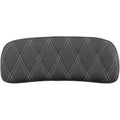 Drag Specialties Silver Diamond Chopped Tour-Pak Backrest Pads for Harley