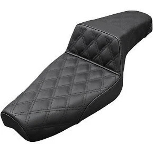 Saddlemen Black Step Up Seat Lattice Stitched for 04-20 Sportster w/ 4.5 Gallon