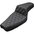 Saddlemen Black Step Up Seat Lattice Stitched for 04-20 Sportster w/ 4.5 Gallon