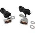 Drag Chrome Amber LED Handlebar Marker Lights for 09-17 Touring 15-21 Softail