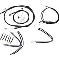 Burly B30-1106 Complete 12" Black Vinyl Handlebar Cable/Line Kit for Ape Hanger