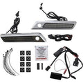 Custom Dynamics Chrome Smoke Saddlebag Latch Dual Color LED Lights 14-21 Touring