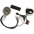 Drag Specialties 2210-0416 Black Programmable Speedometer with Indicator Lights