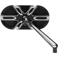 Arlen Ness Right Side Black Deep Cut Caged Series Mirror for Harley (SOLD Each)
