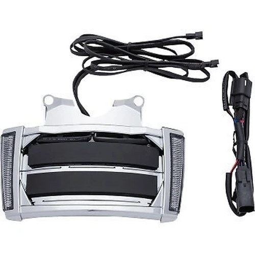 Ciro 40301 Chrome / Smoke LED Lighted License Plate Frame for 14-20 Fltr & Flhx