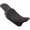 Drag Specialties Predator 2-Up Red Double Diamond Seat Harley Touring 08-22