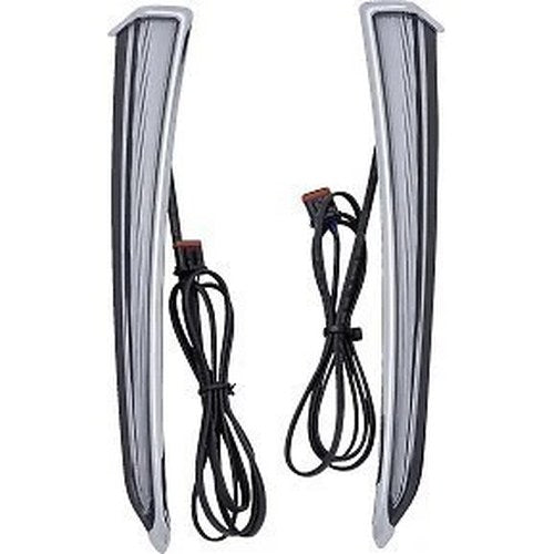 Ciro 45800 Chrome Fang Lower Fairing Lights for 14-22 Touring w/ Lowers