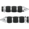 Avon AIR-90-CH-FL-SP Chrome Spike Air Cushioned Hand Grips for Electronic Tbw