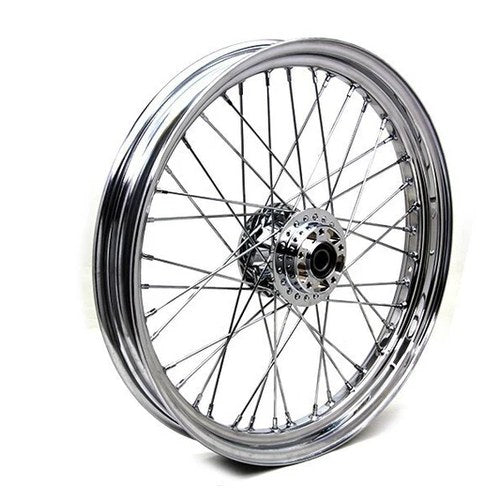 V-Twin 52-1029 Chrome 23" x 3.00" Front Spoke Wheel for Fxd 08-17 w/o ABS