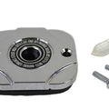 V-Twin 24-0604 Chrome Handlebar Master Cylinder Lid Cover for 96-05 Softail