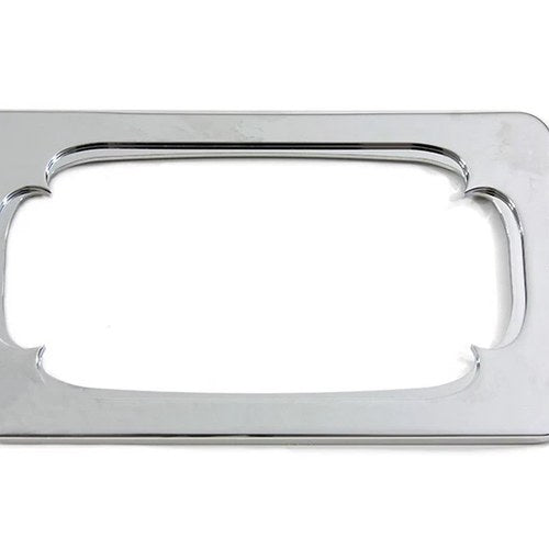 V-Twin 42-0998 Chrome Billet License Plate Frame Thorn Style for 4" x 7"