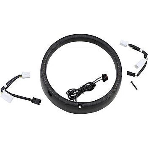 Custom Dynamics PB-7TR-SEQ-2B Black Sequential ProBEAM Headlight Trim Ring