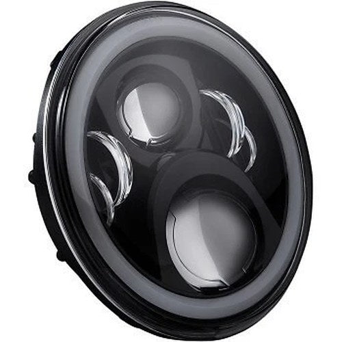 Custom Dynamics Black 7" LED Halo Headlamp for 14-21 Touring & 00-17 Flst