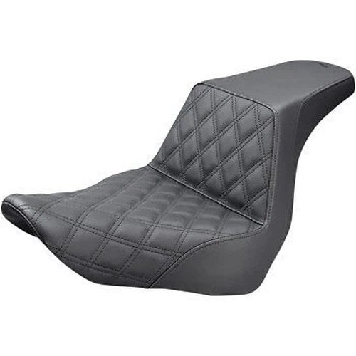Saddlemen Step Up Seat - Front Lattice Stitch Black for 18-20 Softail FXLR/FLSB