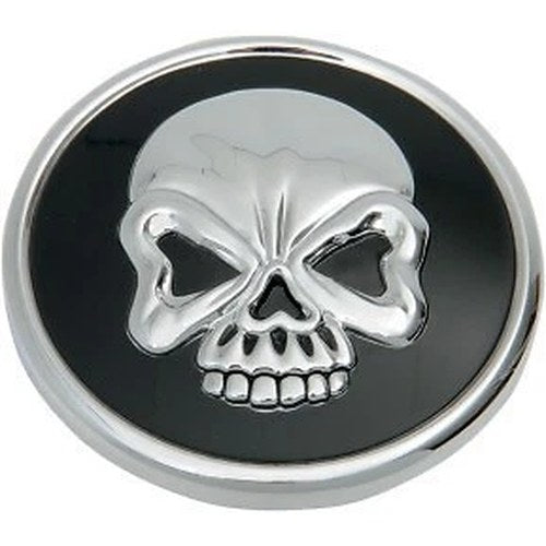 Drag Specialties 0703-0525 Skull Gas Cap Left Hand Non-Vented Screw-In