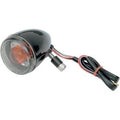 Drag Specialties 2020-0474 Black Front DOT Compliant Turn Signal w/ Smoke Lens