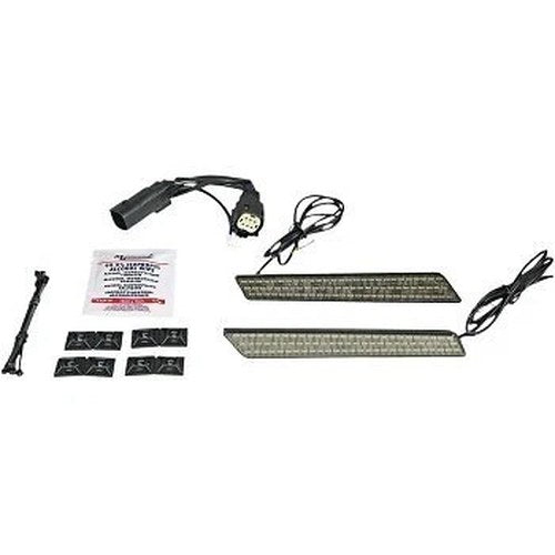 Custom Dynamics CD-LATCH-DC-S Dual Color LED Smoke Lens Saddlebag Latch Lightz