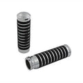 V-Twin 28-0642 Chrome & Black Band Style Hand Grip Set